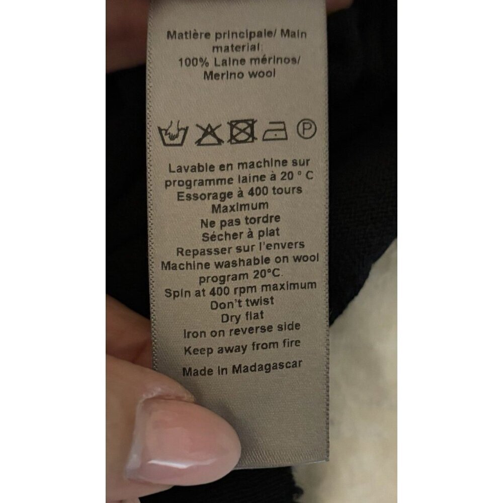 ZADIG & VOLTAIRE Merino Wool Rhinestone Lightweight Women’s Sweater Sz Medium - Picture 6 of 9